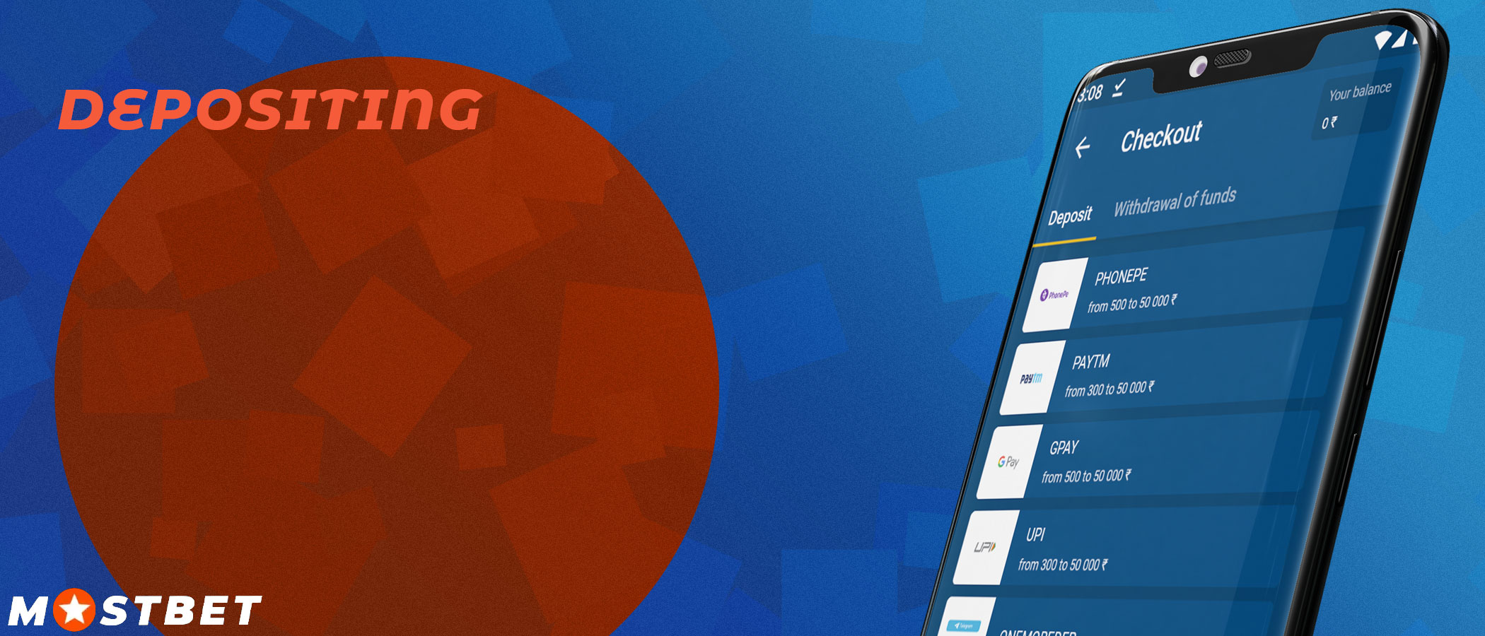 You can top up your account with the bookmaker Mostbet using any popular method.