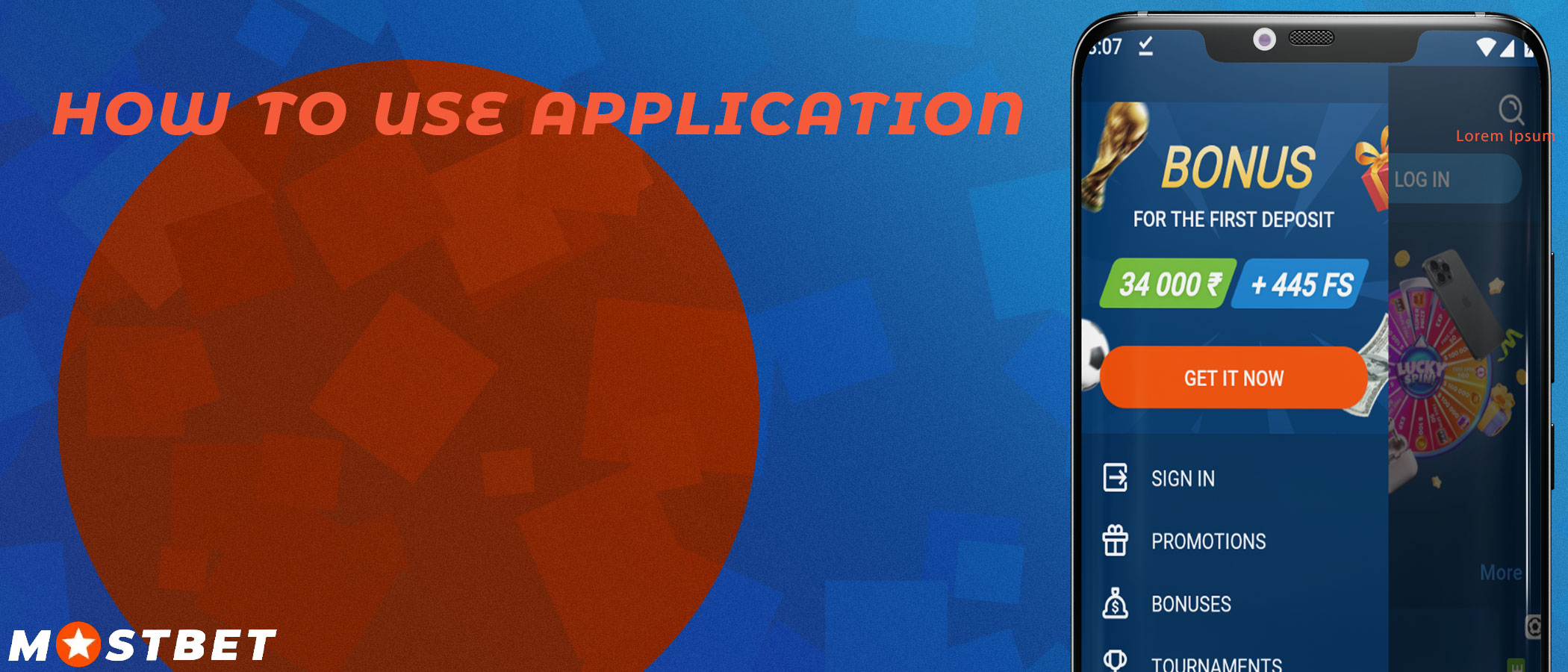 Detailed instructions on how to use the Mostbet app.