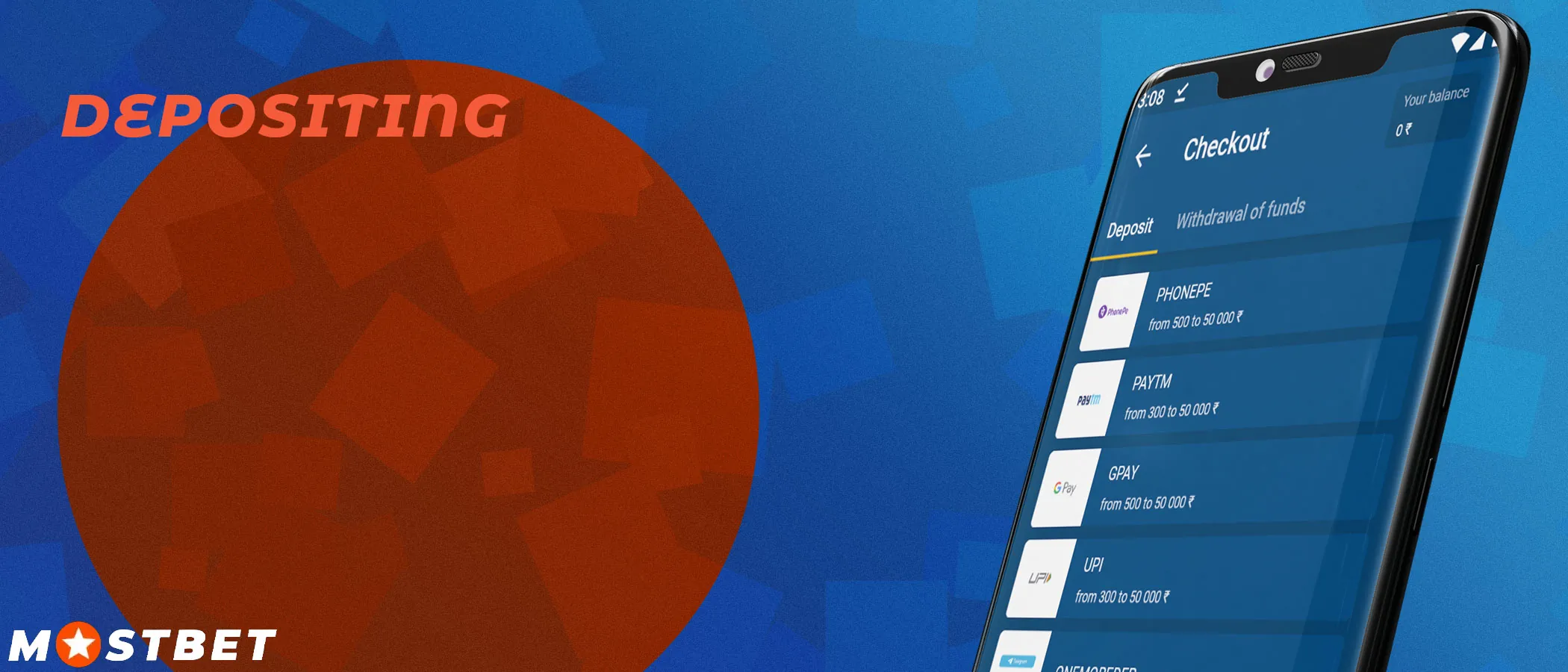 You can top up your account with the bookmaker Mostbet using any popular method.