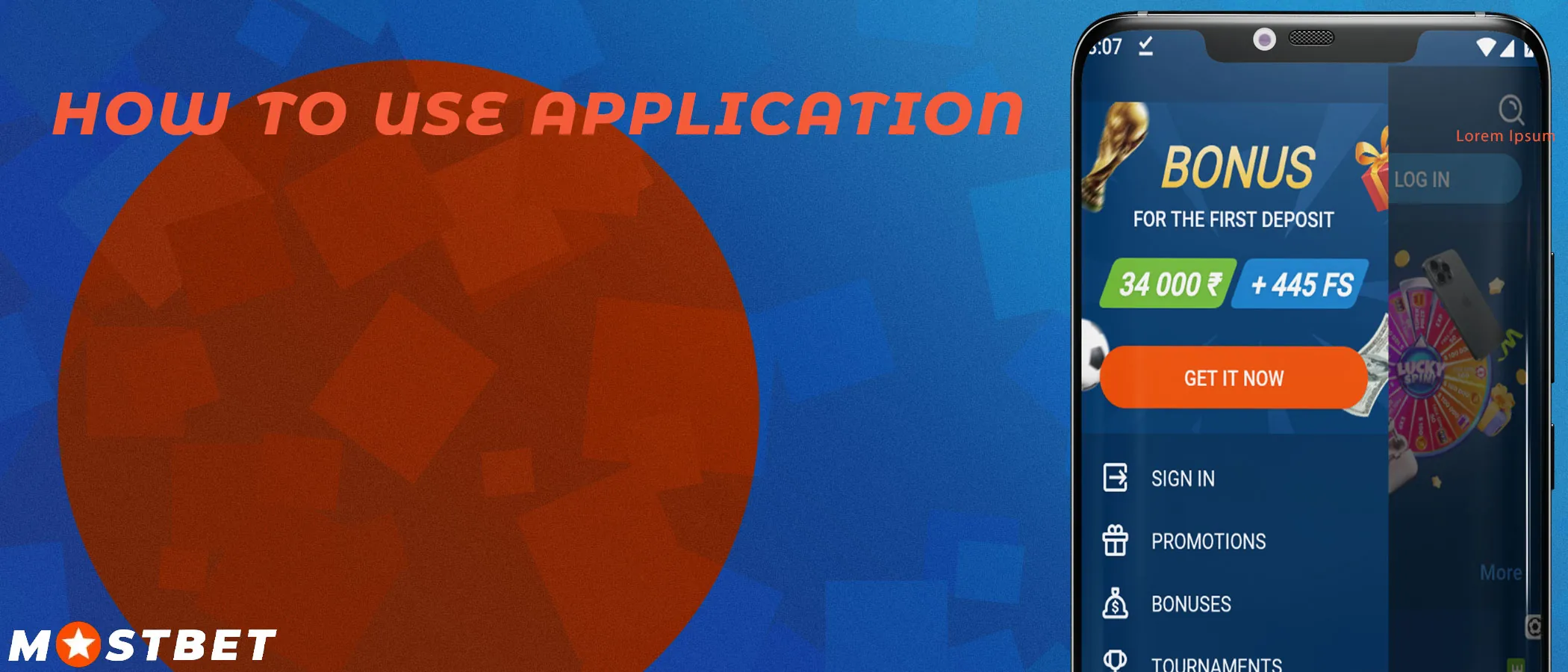 Detailed instructions on how to use the Mostbet app.