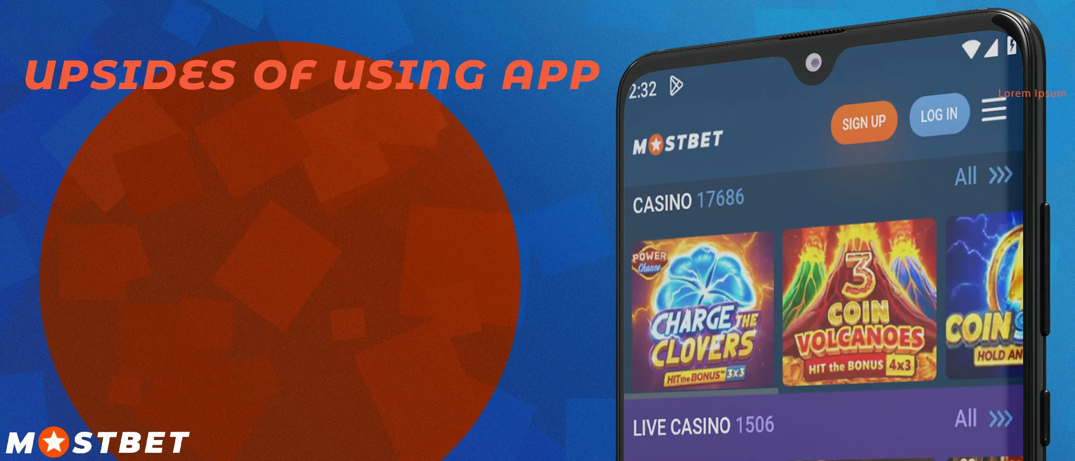 The Mostbet mobile app is a full-fledged casino and bookmaker on your phone.